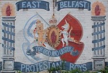 An old mural dedicated to the band which was located on the Templemore Avenue, sadly this mural is no longer present due to the on going redevelopment of the area