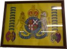 A commemorative plaque of the bands crest