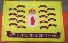 The 36th Ulster Division Ulster Volunteer Force Flag 1912